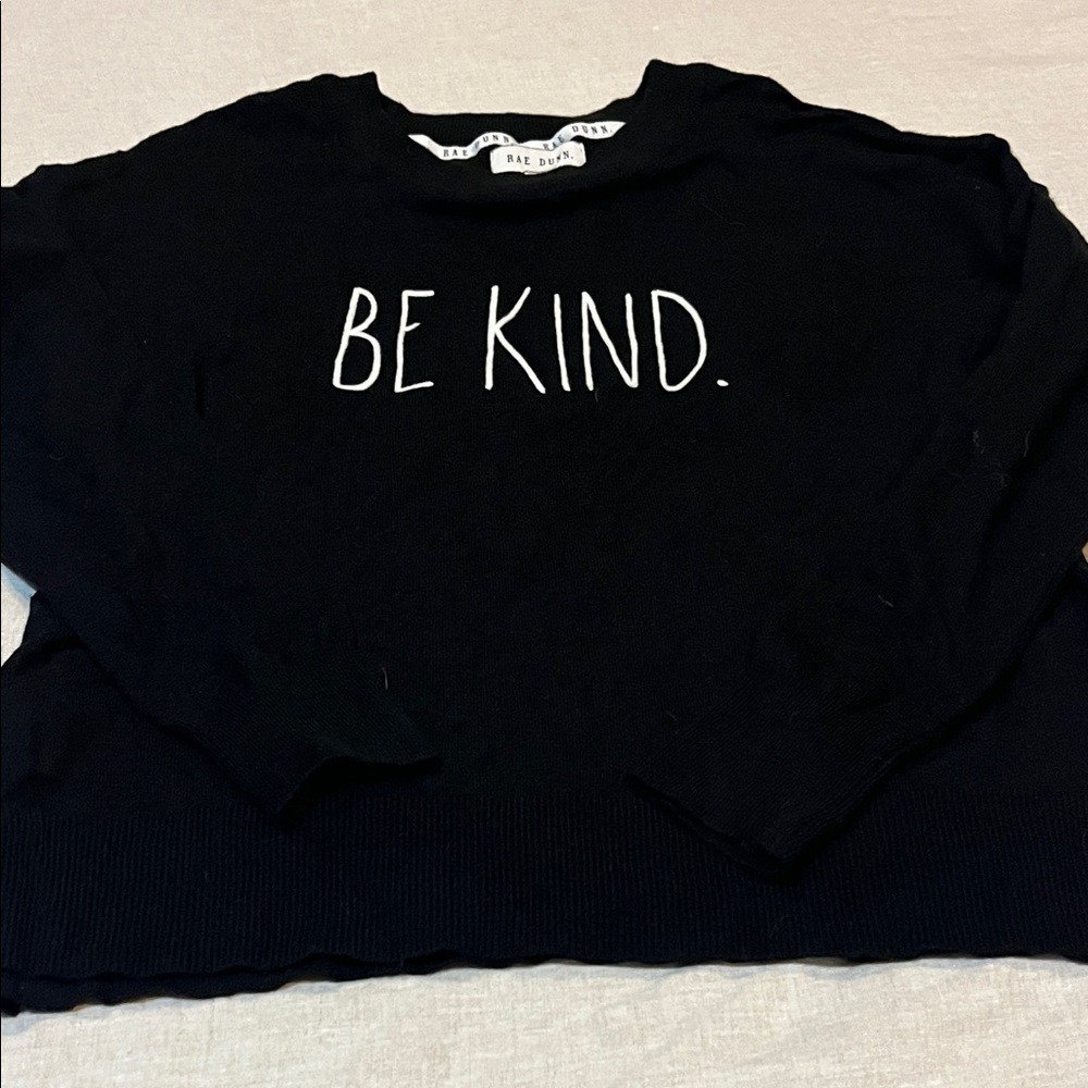 Rae Dunn Black Sweater